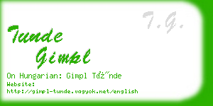 tunde gimpl business card